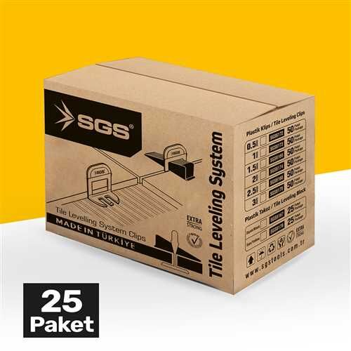 DERZ SEVİYE TESPİT KLİPS TAKOZU (PK/100 ADET) SARI