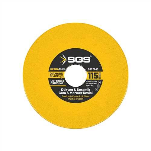 SGS2245 - CAM-DEKTON-SERAMİK-MERMER HASSAS ELMAS KESİCİ 115 MM