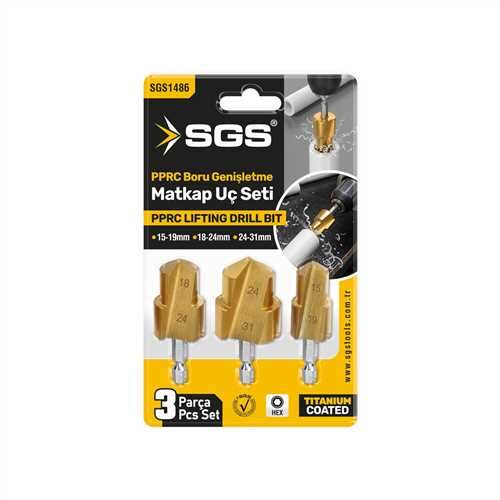 PPRC BORU GENİŞLETME MATKAP UCU SETİ 15-19/18-24/24-31MM