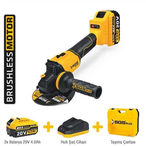 AKÜLÜ AVUÇ TAŞLAMA MAKİNASI SETİ 20V 2*4.0Ah (KÖMÜRSÜZ MOTOR)