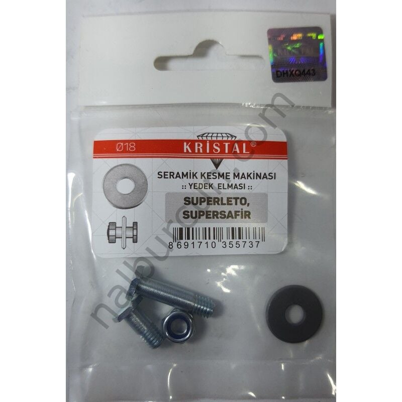 KRİSTAL SUPERLETO, SUPERSAFİR MODEL YEDEK ELMAS KESME TAKIMI
