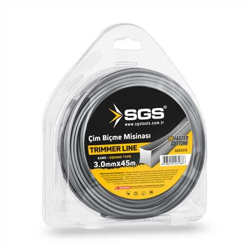 TIRPAN MİSİNASI 3.0 MM 45 MT KARE (GRİ)