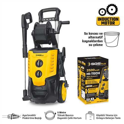 YÜKSEK BASINÇLI YIKAMA MAKİNASI 2500 WATT 170 BAR İNDÜKSİYON MOTOR