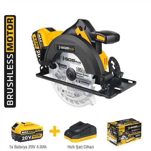 AKÜLÜ SUNTA KESME MAKİNESİ SETİ 185 MM 1*4.0 Ah (KÖMÜRSÜZ MOTOR)