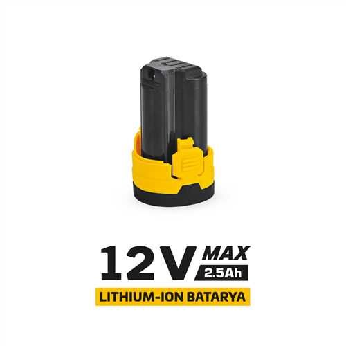 12 VOLT YEDEK BATARYA (2.5Ah)