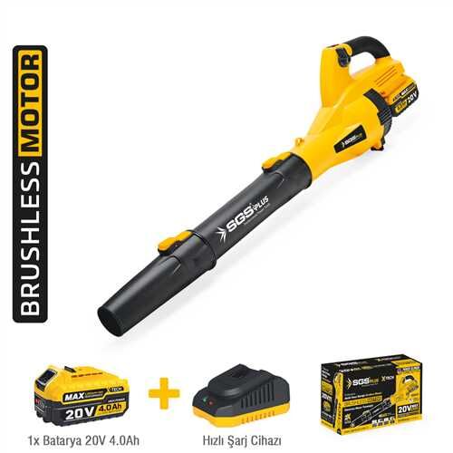 AKÜLÜ YAPRAK ÜFLEME 20V 1*4.0 Ah (KÖMÜRSÜZ MOTOR)