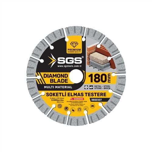 SOKETLİ ELMAS TESTERE MULTI-MATERIAL 180mm