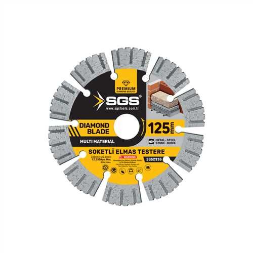 SOKETLİ ELMAS TESTERE MULTI-MATERIAL 125mm
