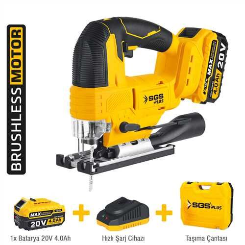 AKÜLÜ DEKUPAJ TESTERE 20V 1*4.0 Ah (KÖMÜRSÜZ MOTOR)