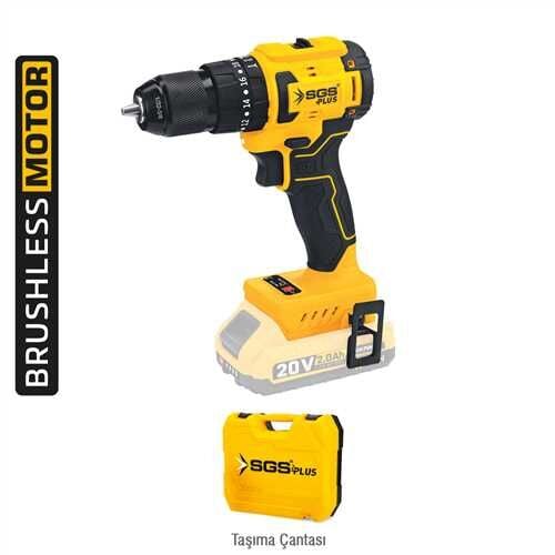 AKÜLÜ DARBELİ MATKAP 20V 45Nm Tork (KÖMÜRSÜZ MOTOR) (SOLO MAKİNA)