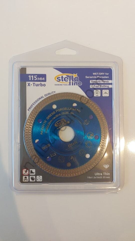 STELLA 115MM MAVİ XTURBO DANTELLİ HASSAS KESİM