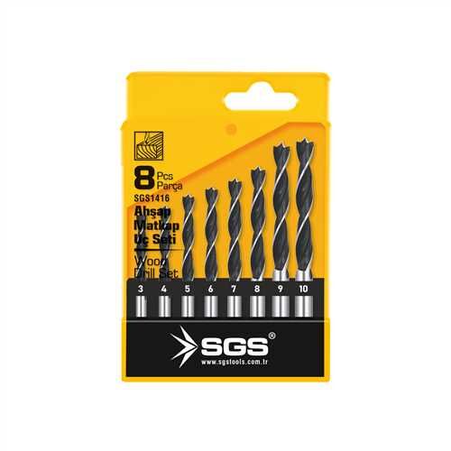 8 PARÇA AHŞAP MATKAP UCU SETİ