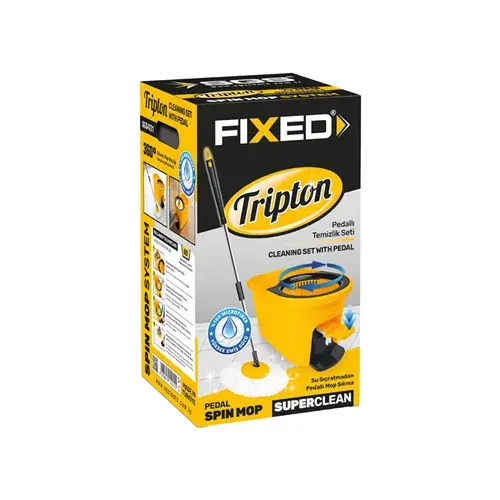 TRIPTON PEDALLI MOP TEMİZLİK SETİ