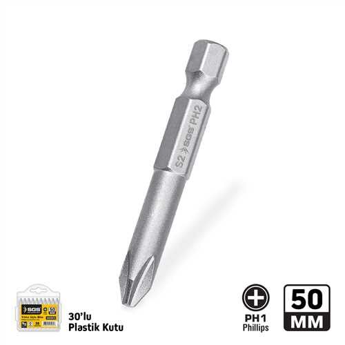 YILDIZ UÇLU BİTS TORNALI S2 PH1*50mm Sand-Pro Series