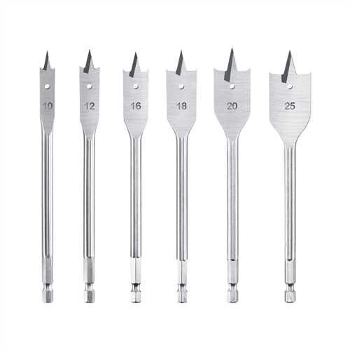 6 PARÇA AHŞAP YAPRAK MATKAP UCU SETİ