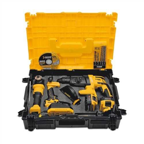 COMBO SET 3 PARÇA (Darbeli Matkap/Kırıcı-Delici Matkap/Avuç Taslama Makinesi)