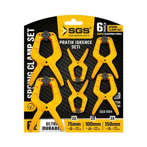 PRATİK İŞKENCE SETİ 6 PARÇA 75MM-100MM-150MM