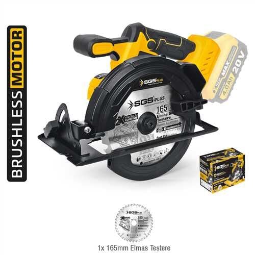 AKÜLÜ SUNTA KESME MAKİNESİ 165 MM (KÖMÜRSÜZ MOTOR) (SOLO MAKİNA)